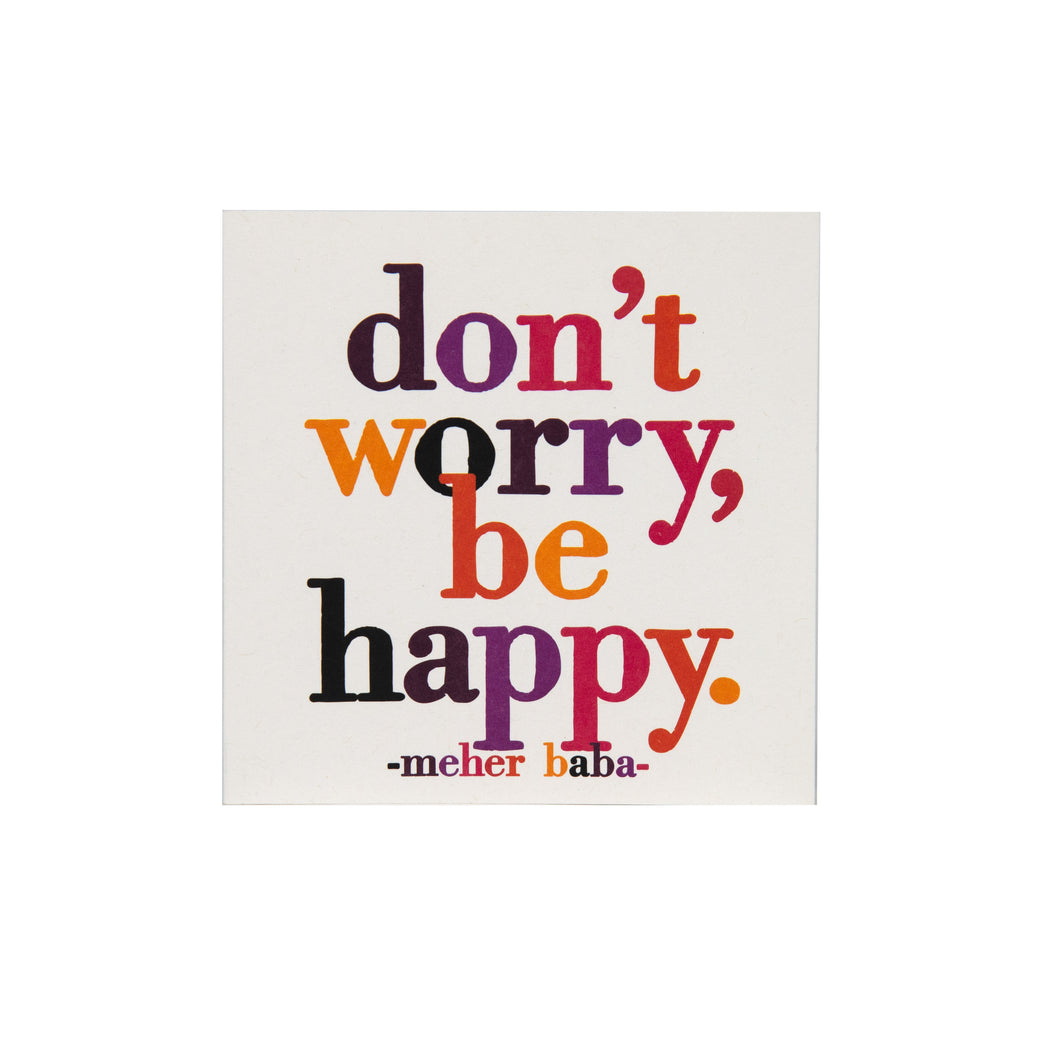 Quotable Cards - Don't Worry, Be Happy