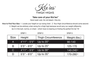 Kix'ies Game Day Thigh Highs - Black & White