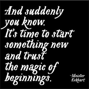 Quotable Cards - The Magic of Beginnings