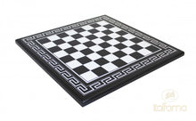 Load image into Gallery viewer, 3&quot; Black and White Lacquered Grecian Chess Set
