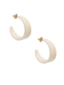 Chunky resin hoop earrings