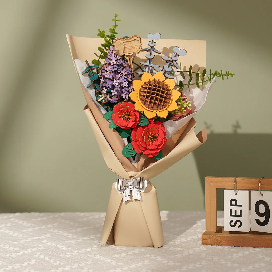 DIY Wooden Flower Bouquet