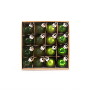 Teeny Tiny Glass Ornaments, Box of 16