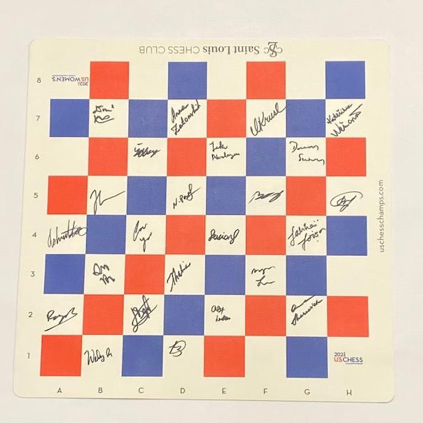 Autographed Chess Board