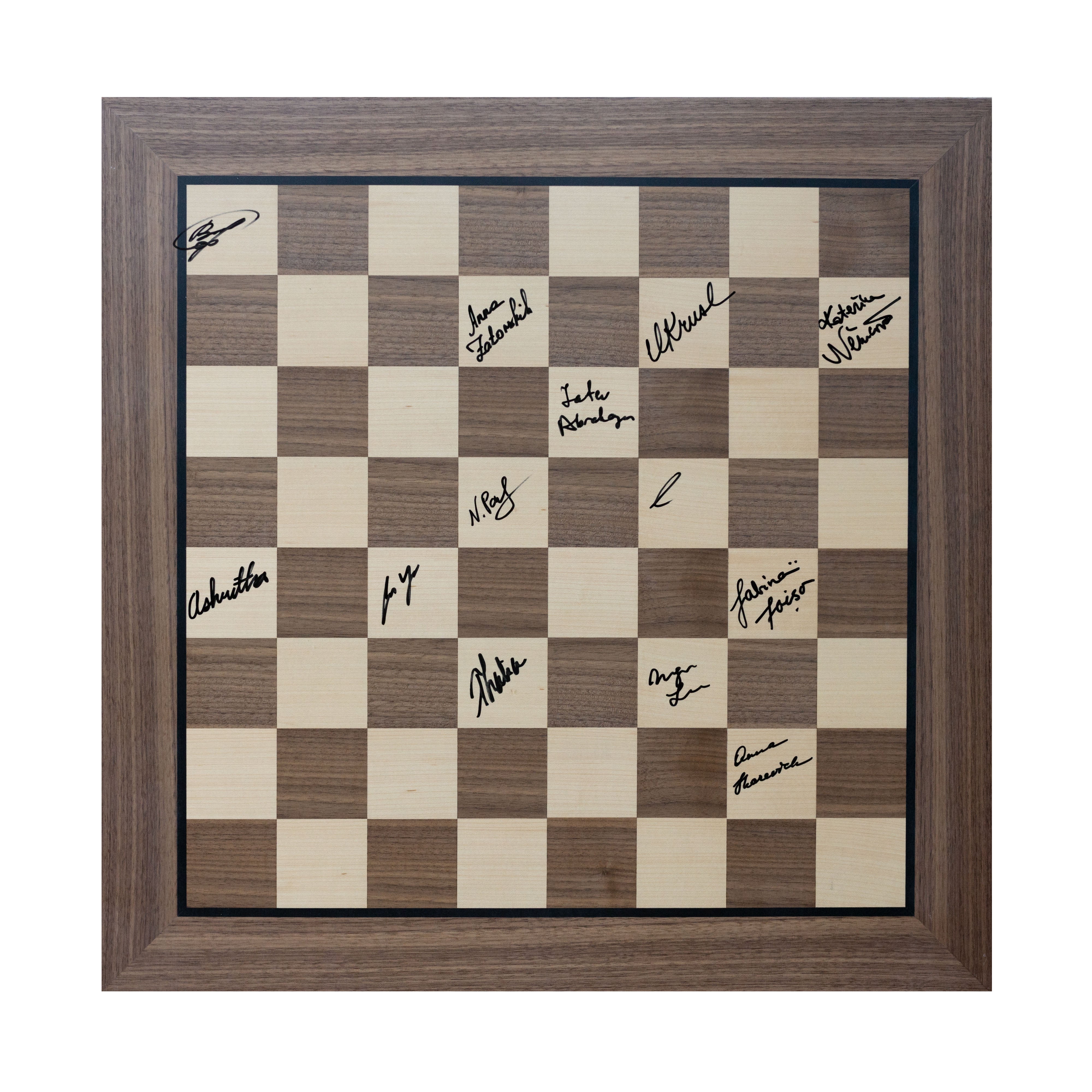 Autographed Chess Board